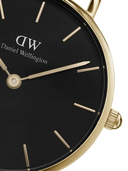 Montre analogique Daniel Wellington Bracelet Noir Fond Noir