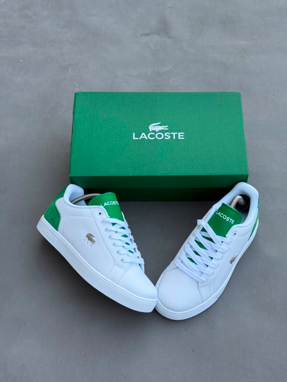 Super Basket Lacoste Graduate White/ Green Unisexe