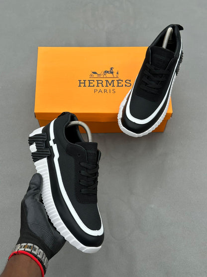 Baskets Hermès Bouncing Blanc Noir