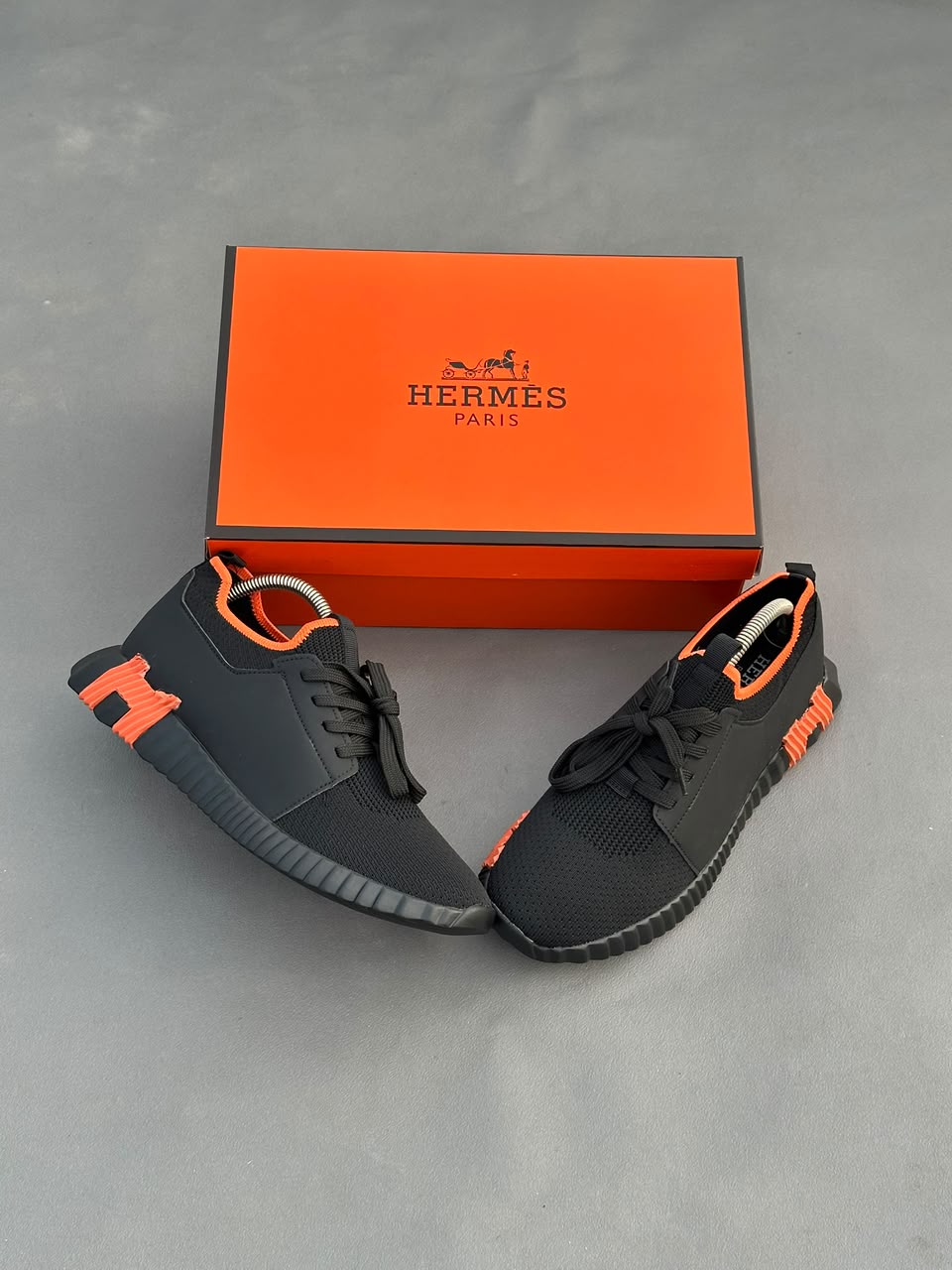 Baskets Hermès à enfiler Depart Noir