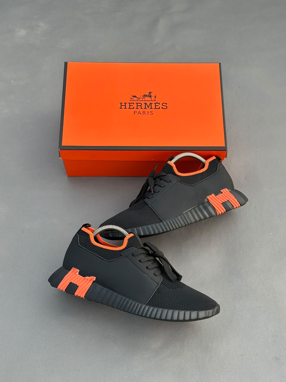 Baskets Hermès à enfiler Depart Noir