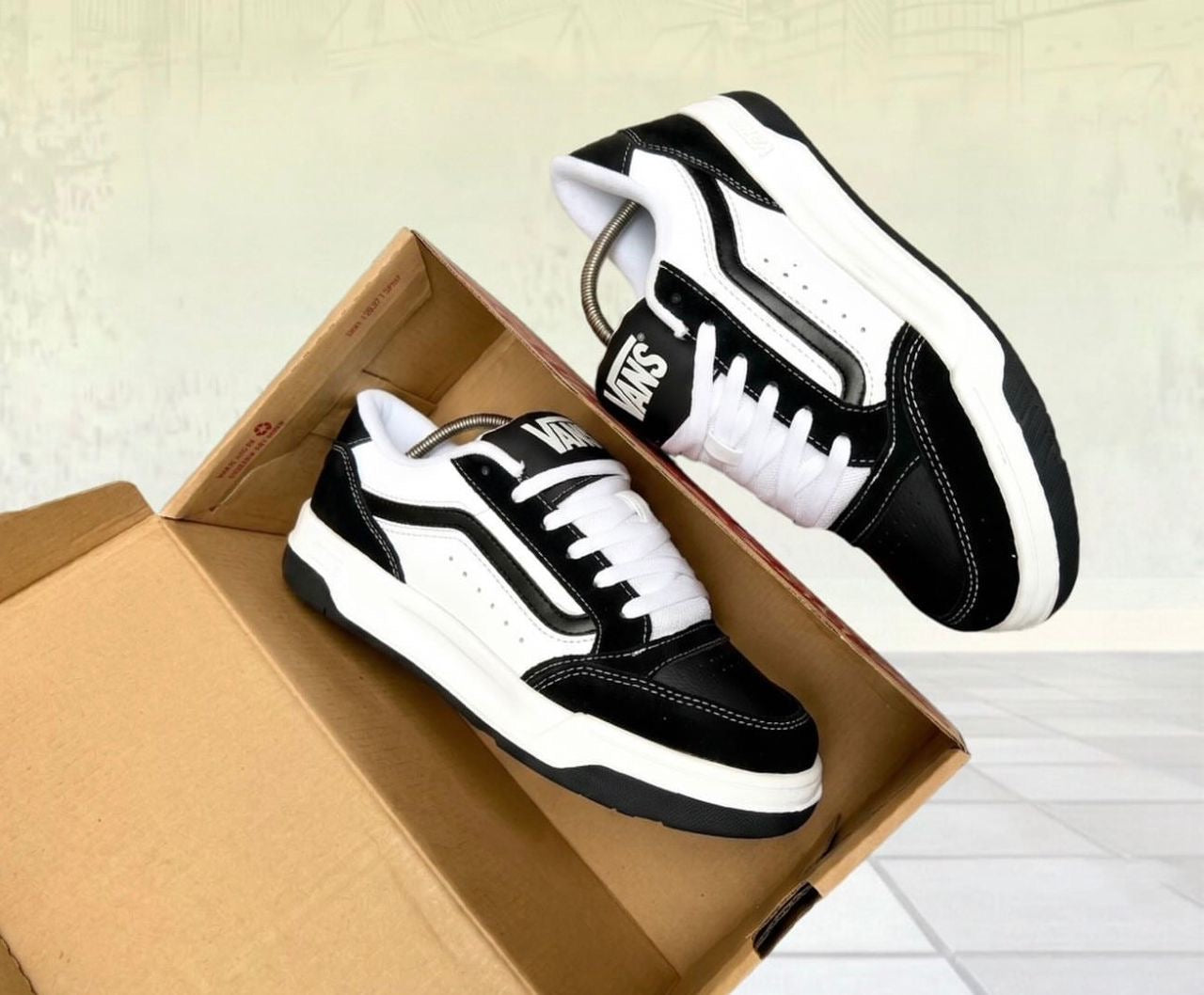 Super Basket Vans Hylane Oldskool Blanc