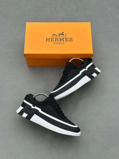 Baskets Hermès Bouncing Blanc Noir