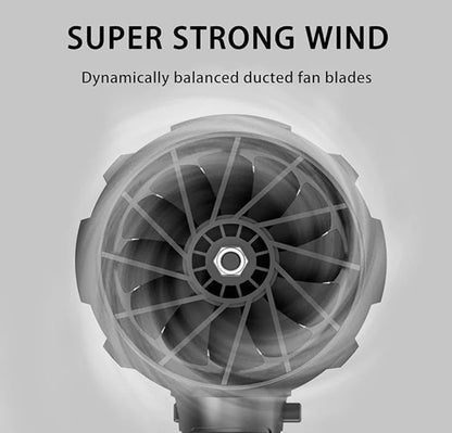 Puissant Souffleur d'air portable, dépoussiéreur à air sans fil Turbo haute pression, rechargeable avec 2 batteries de 48V