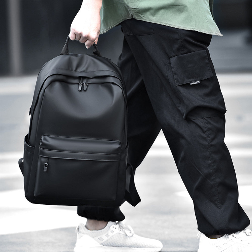 Sac à dos pour ordinateur portable homme, design personnalisé, en cuir PU imperméable, idéal pour l'école, les affaires, le sport, les voyages et les étudiants