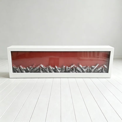 Cheminée électrique moderne 1 mètre blanche murale de haute qualité avec télécommande facile à insérer pour une utilisation en intérieur pour la maison, Hôtel, Restaurant