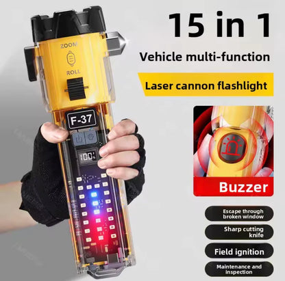Lampe Torche de Sécurité d'urgence Multifonctions