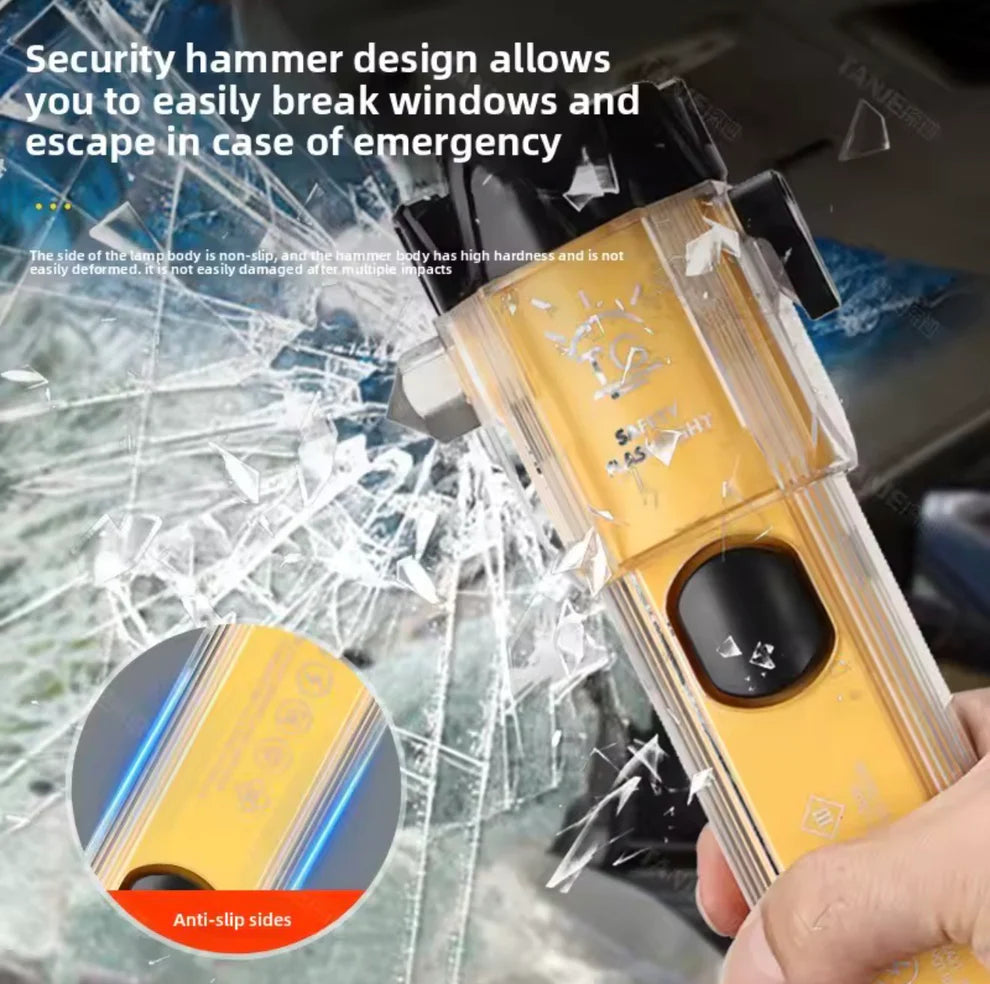 Lampe Torche de Sécurité d'urgence Multifonctions
